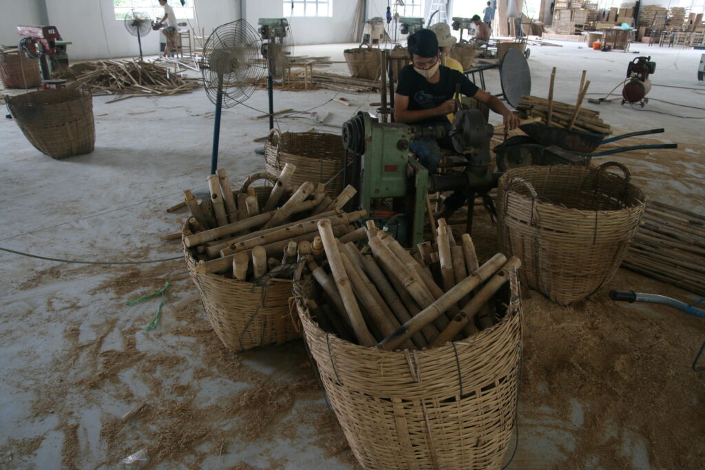 bamboo furniture production